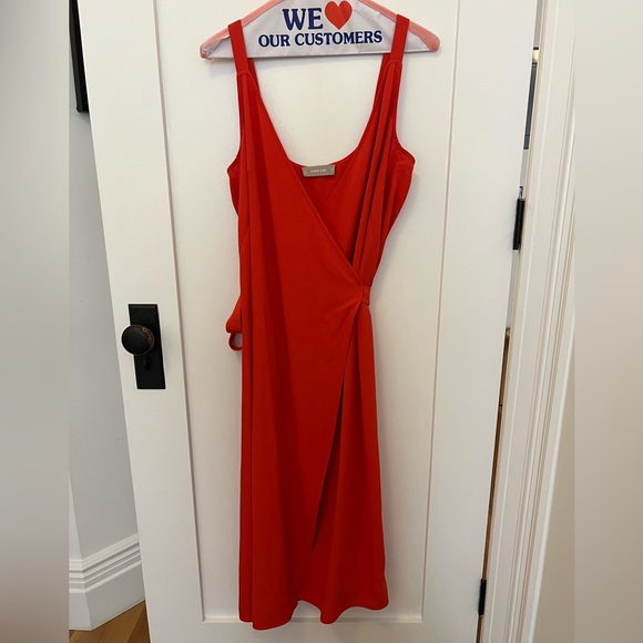 Everlane Japanese GoWeave Tank Wrap Dress - Picture 3 of 11